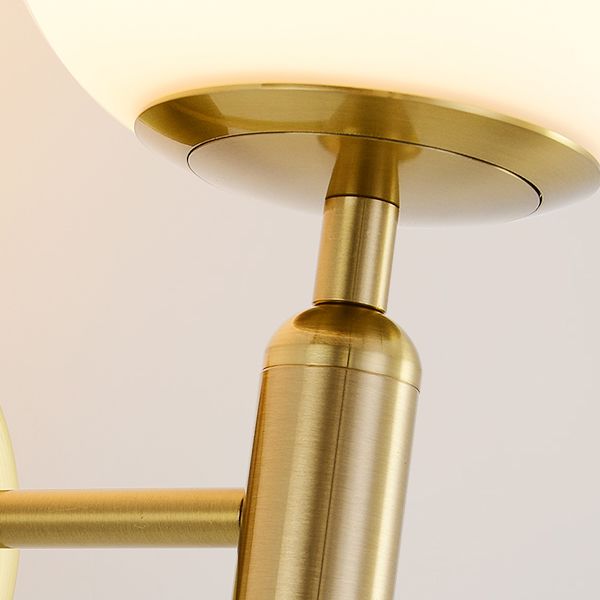 Modern Creative 1-Light Wall Lamp Globe Glass Wall Light for Bedroom