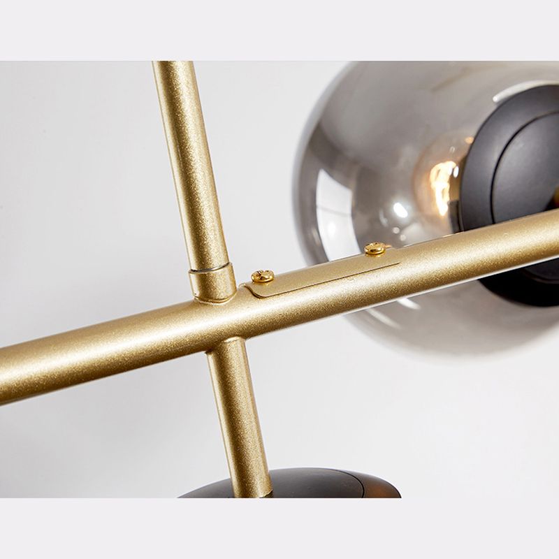 Minimalist-Style Orb Island Lighting Fixture Glass Dinning Room Island Pendant Light