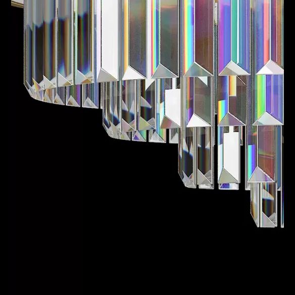 Kristallkrone Deckenspülung leichte moderne LED in der Nähe des Deckenlichts in Gold