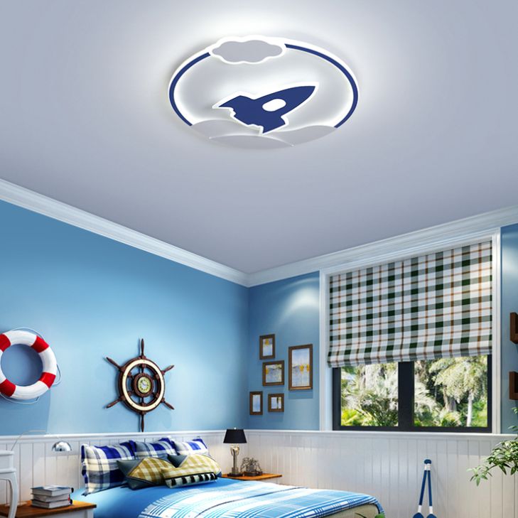 Kids Flush Mount Light Metal LED Ceiling Mount Light Fixture for Children's Room