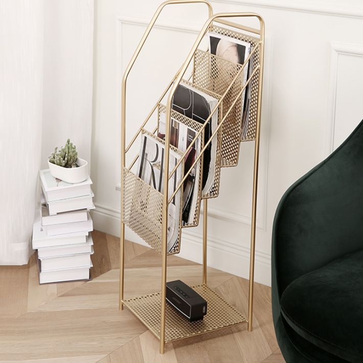 Industrial Metal Standard Bookcase Closed Back Bookshelf with Shelves