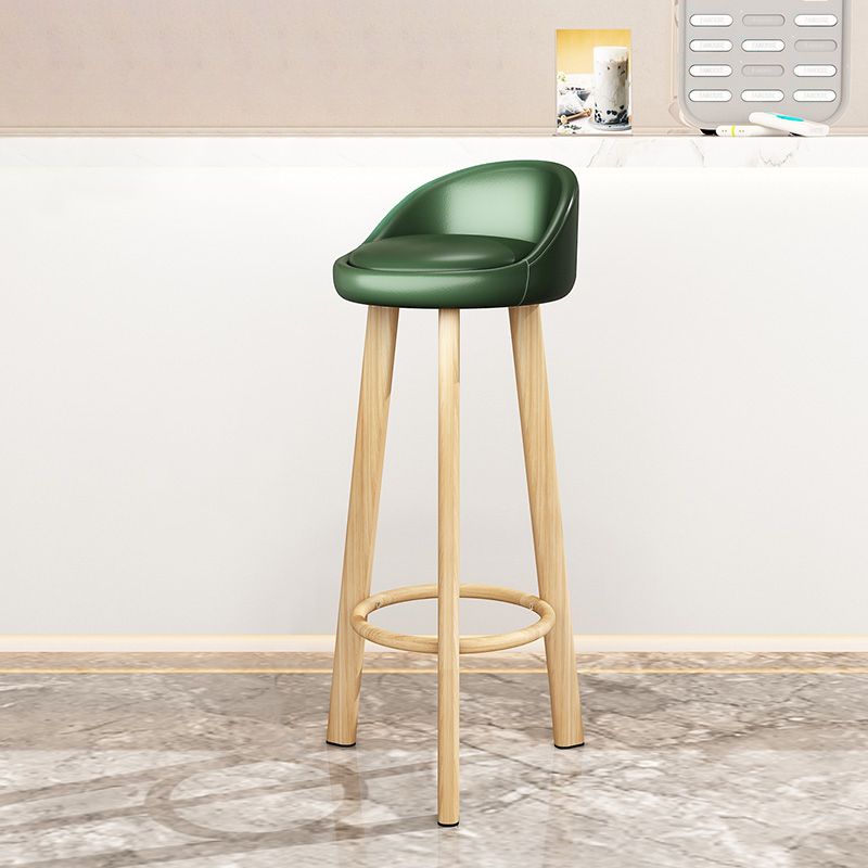 Taburete de bar sin brazos con respaldo moderno, taburete de bar de acero para cajero con cojín