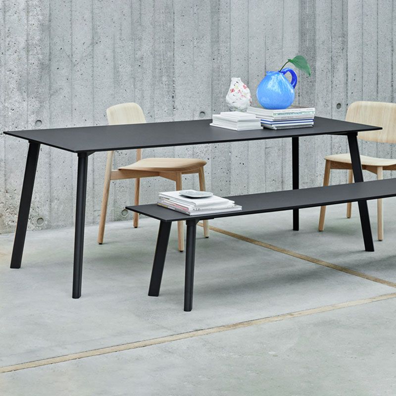 Modern Solid Wood Dinette Table Rectangle Home Desk 4 Legs Dining Table