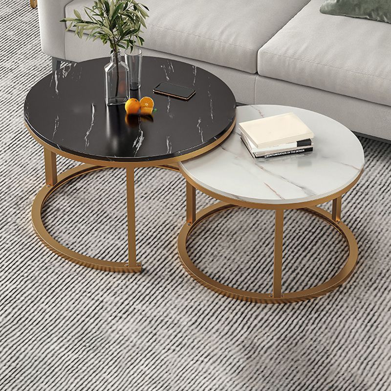 Slate Nesting Coffee Table Set No Distressing Round Coffee Table Set
