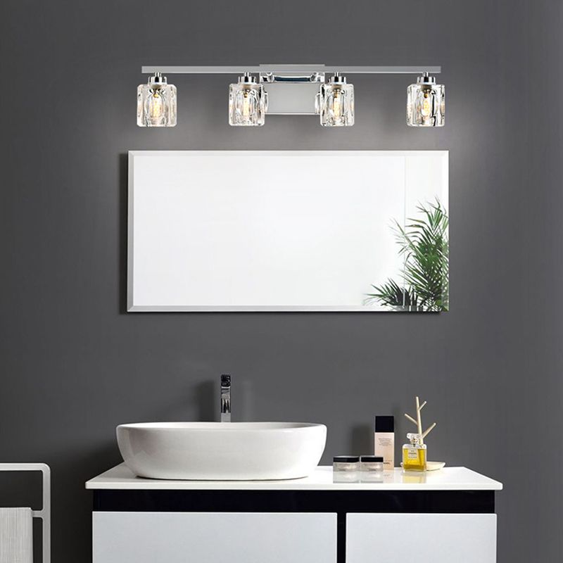 Moderno rivestimento in metallo Vanity Sconce 4 luci Vanity Light Vanity Light per il bagno
