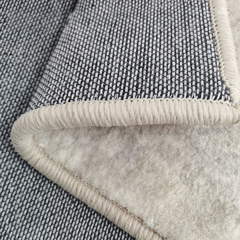 Simplicity Contrast Panel Rug Comfort Area Rug Polyester Anti-Slip Carpet for Home Decor