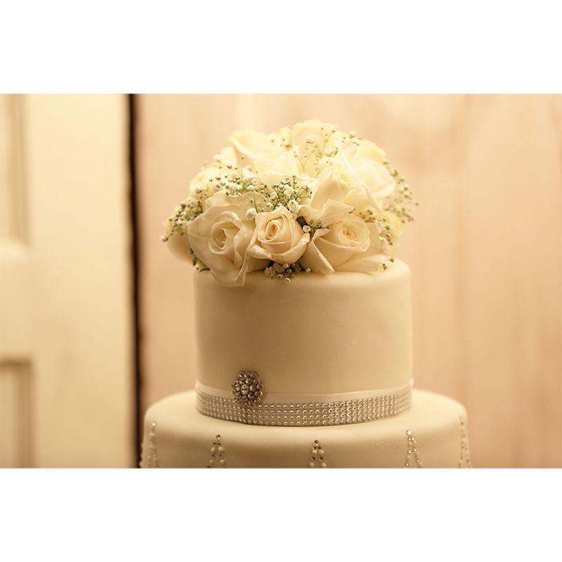 Customized Wall Mural Dessert with Wedding Cake Pattern Mildew Resistant Wallpaper Commerce Shop