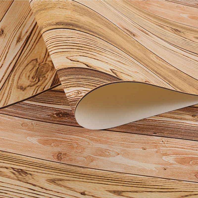 Smooth Pastel Wallpaper Roll Country Wood Print Wall Decoration, 33' L x 20.5" W