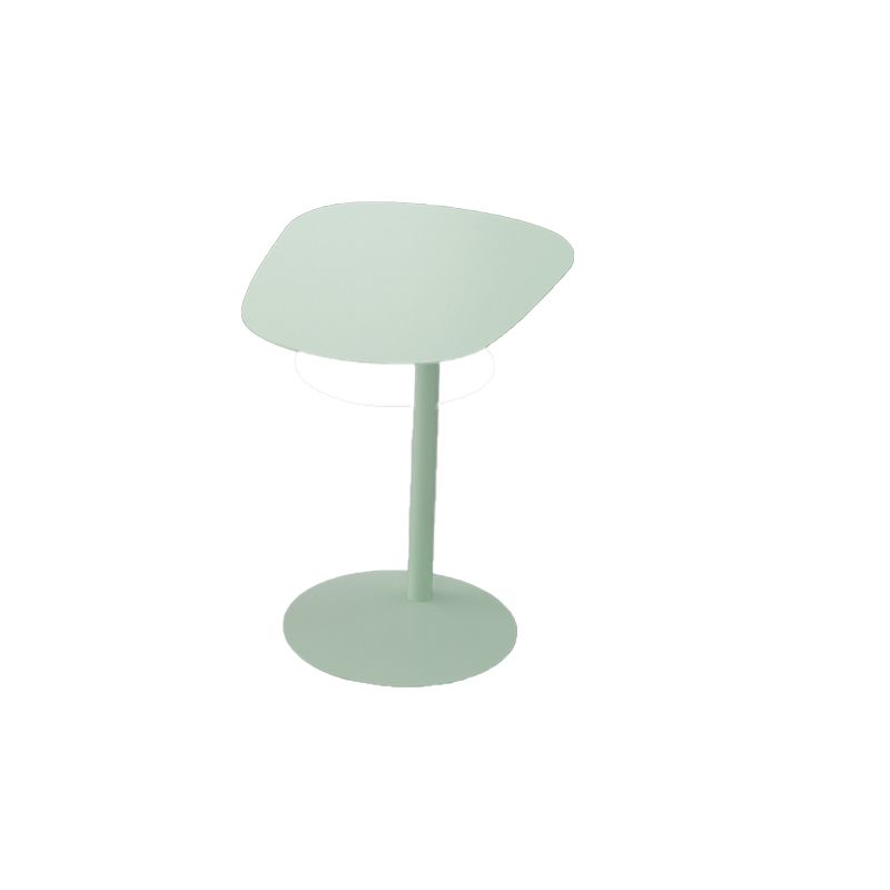 Mid-Century Pedestal Sofa Side Accent Table Iron End Slide Table
