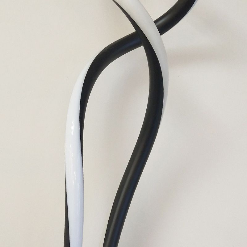 Spiral Wall Lighting Fixture Minimalist Style Metal LED Black Wall Sconce Lighting