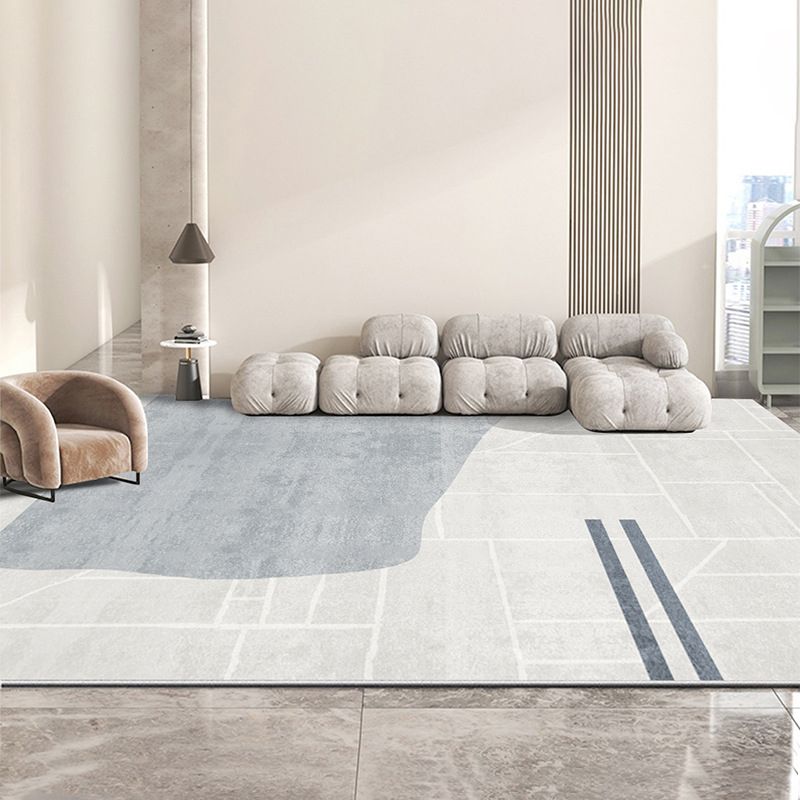 Area Rug Contemporary Indoor Rug Rectangle Stain Resistant Scroll Print Rug