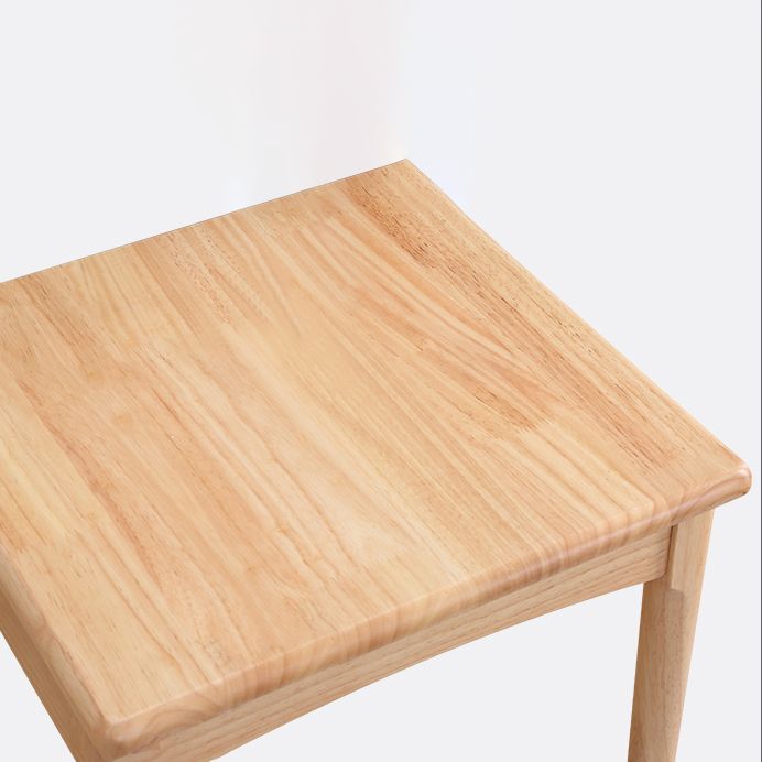 Chaise d'appoint scandinave à dossier ouvert, chaise de salle à manger rembourrée en bois