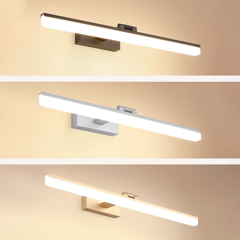 Moderno stile minimalista allungato Montate Montate Vanity Lights Alluminio Vanity Wall Freepurs per il bagno