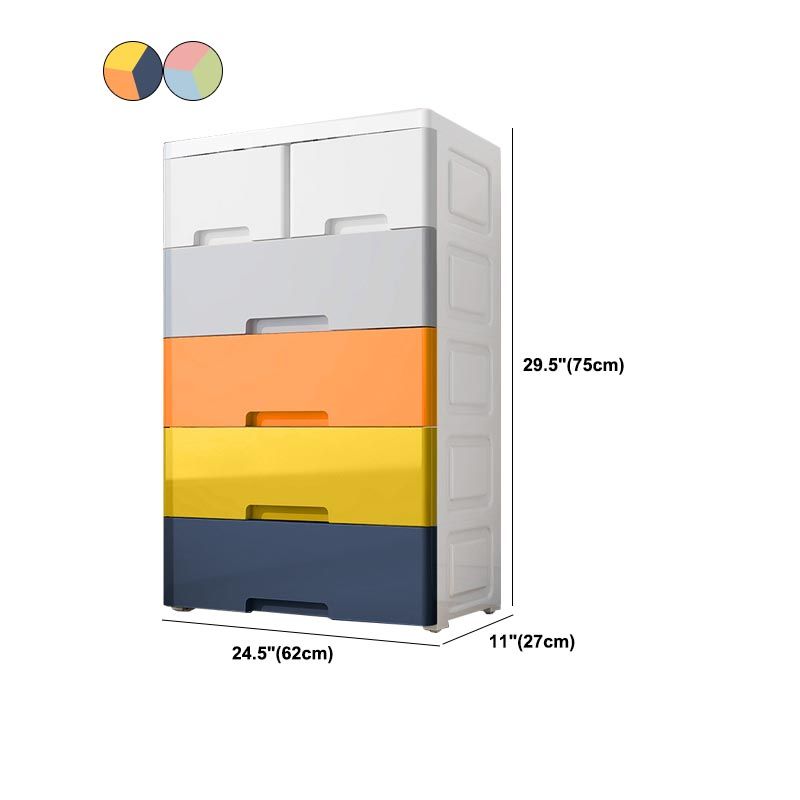 Modern Storage Cabinet with Drawer Plastic Wardrobe Armoire for Home