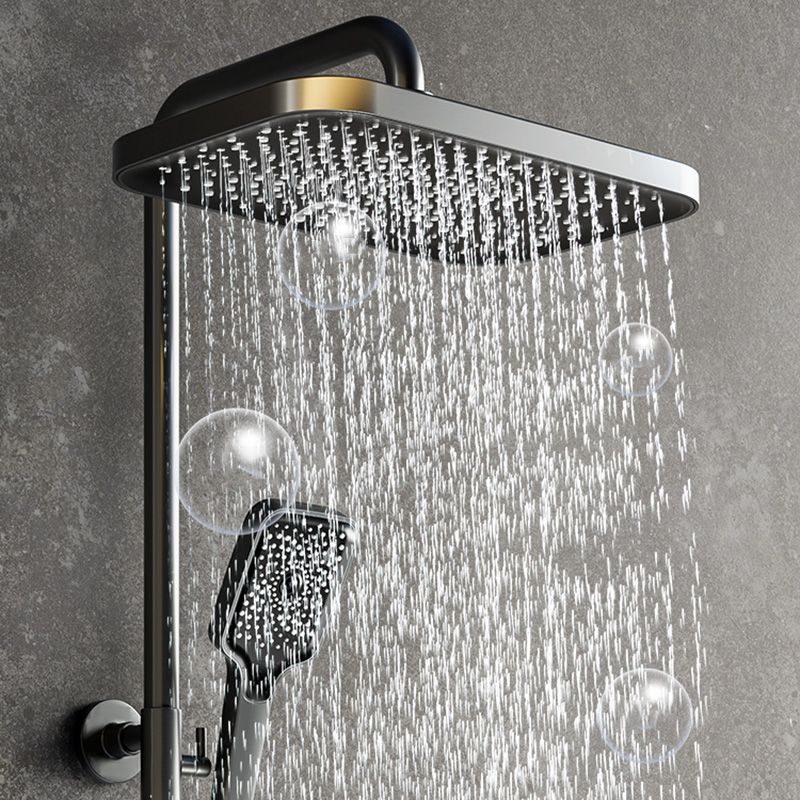 Modern Shower System Slide Bar Adjustable Shower Head Wall Mounted Shower Set