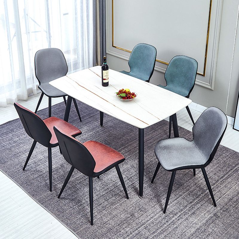 Sedia laterale contemporanea parsons sedia a bracciole opaco per brasserie