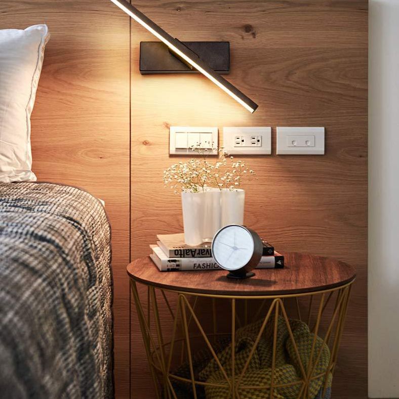 Lampade a parete lineari a parete moderna semplicità in alluminio da parete per soggiorno