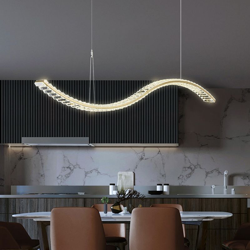 Modern Dining Chandelier Pendant Kitchen Dining Room Crystal Hanging Light Fixture