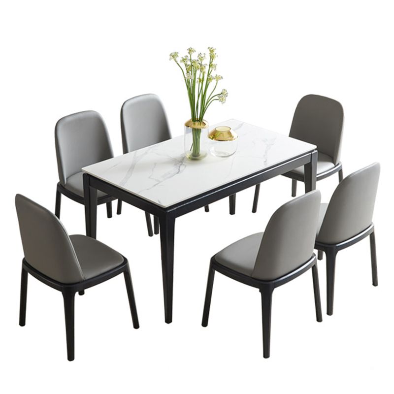 Mid-Century Rectangle Dining Table 4-foot Dining Room Furniture for Home