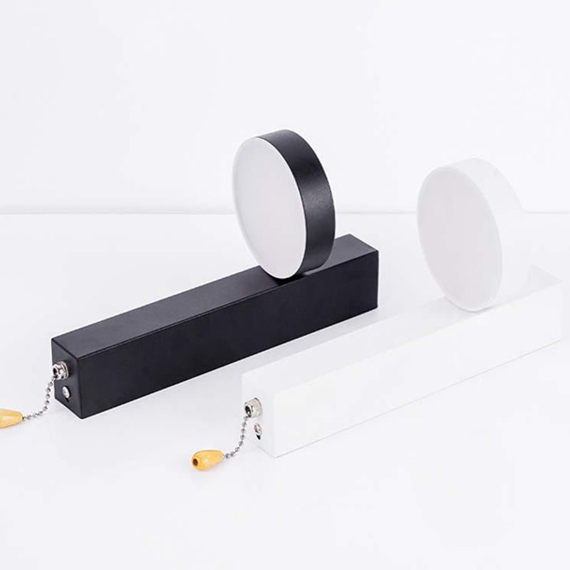 Moderne metallrotbare Wandleuchte geometrische 11 -Zoll -Wandleuchten mit Schalter