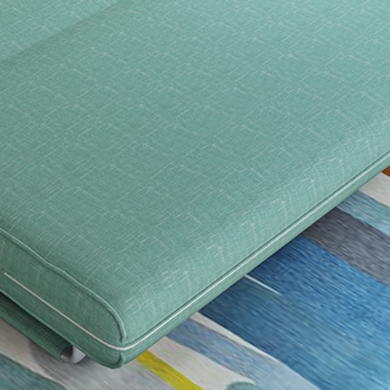 Contemporary Convertible Armless Bed Sofa Couch with Pillows