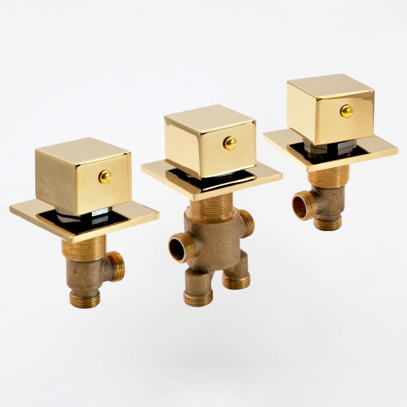 Contemporary Bath Faucet Trim Metal Deck Mounted Bath Faucet Trim