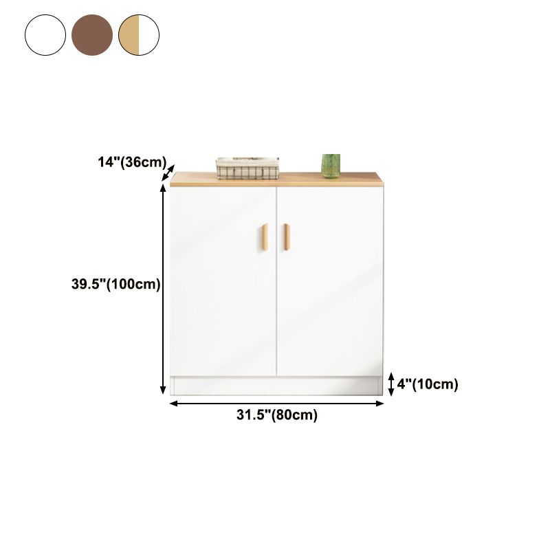 Contemporary Sideboard Engineered Wood Dining Sideboard Table with Cabinet