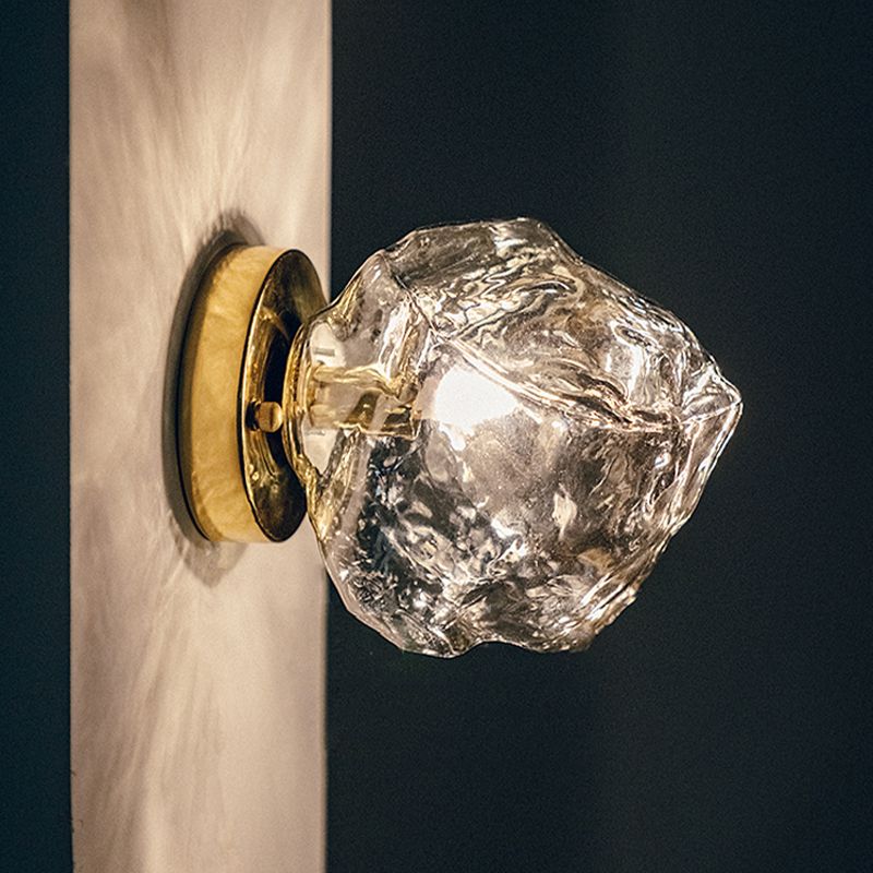 Modern Style Wall Lamp Glass Wall Sconce Lighting for Living Room