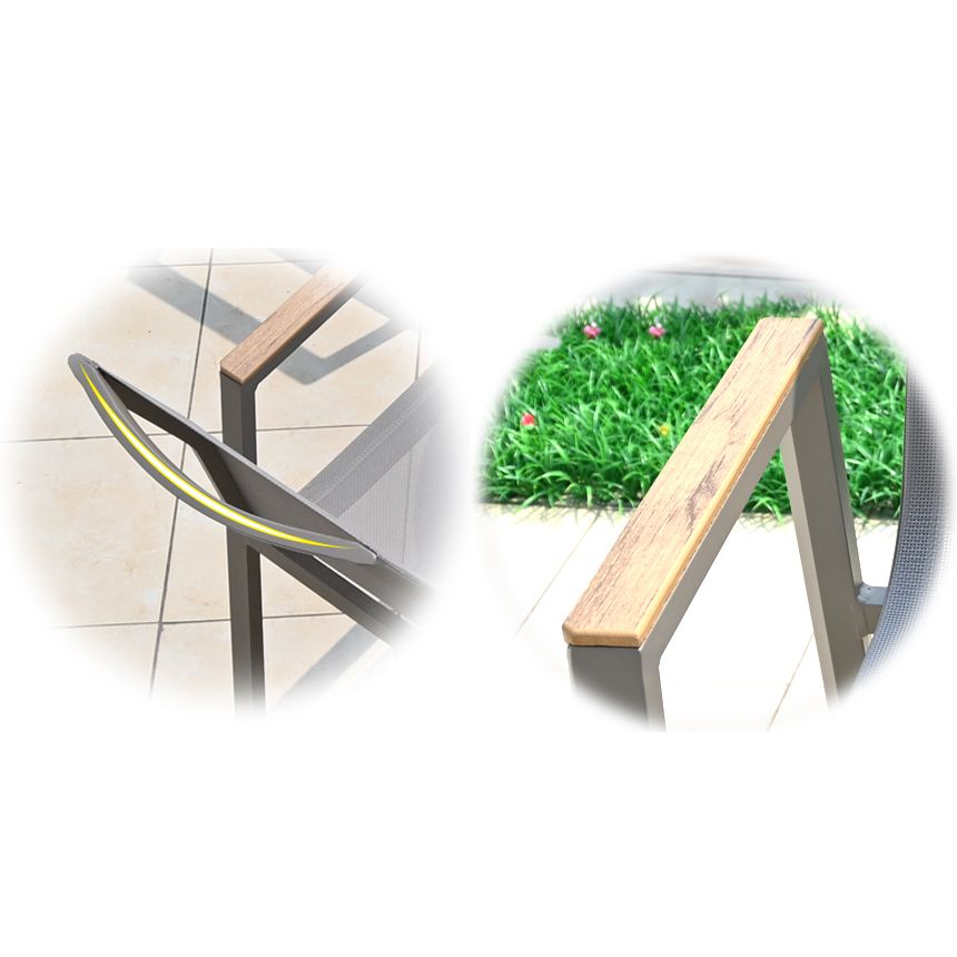 Boho Style Dining Set Metal Grey 1/3/4/5/7 Pieces Dining Set