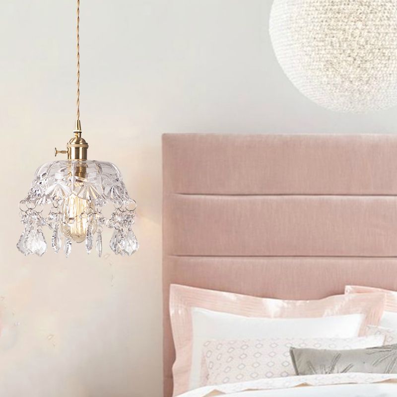 Modern Hanging Light Glass Shade Pendant Lighting Fixture for Sitting Room