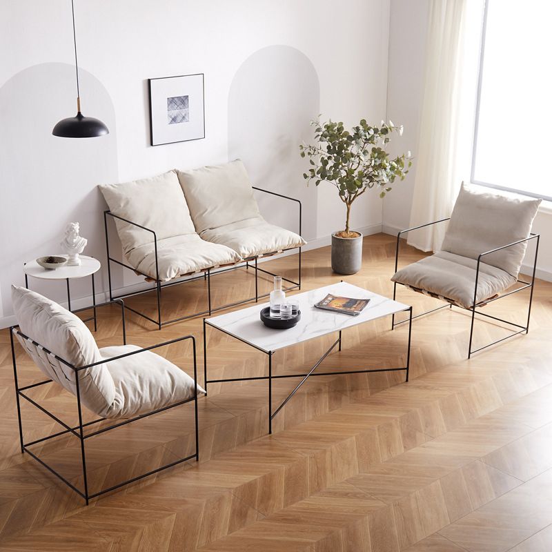 Arm Chair 26.77" L x 26.77" W x 26.77" H Accent Armchair with Pillow Back