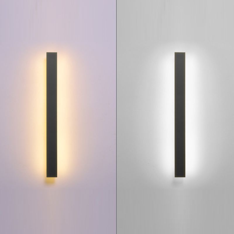 Black Contemporary Bathroom Vanity Light 1 Light LED Bath Bar