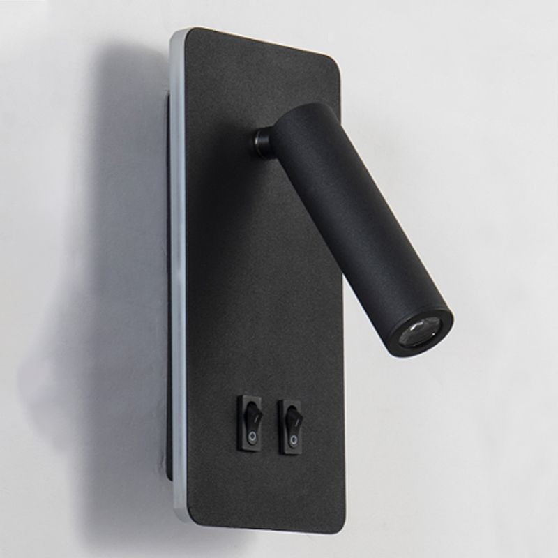 1 Light Metal Geometric Shade Reading Wall Lighting Modern Style Wall Mounted Light Fixture