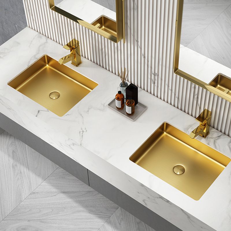 Metal Trough Bathroom Sink Modern Rectangular Trough Bathroom Sink