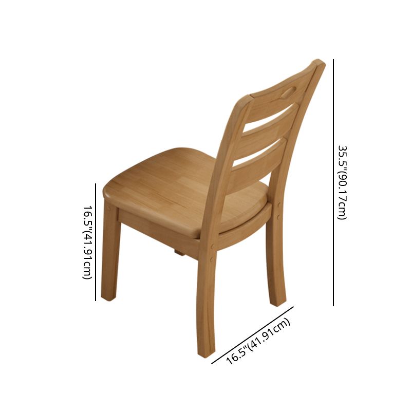 Contemporary Style Dining Room Table Set with Solid Wood Table and Chairs