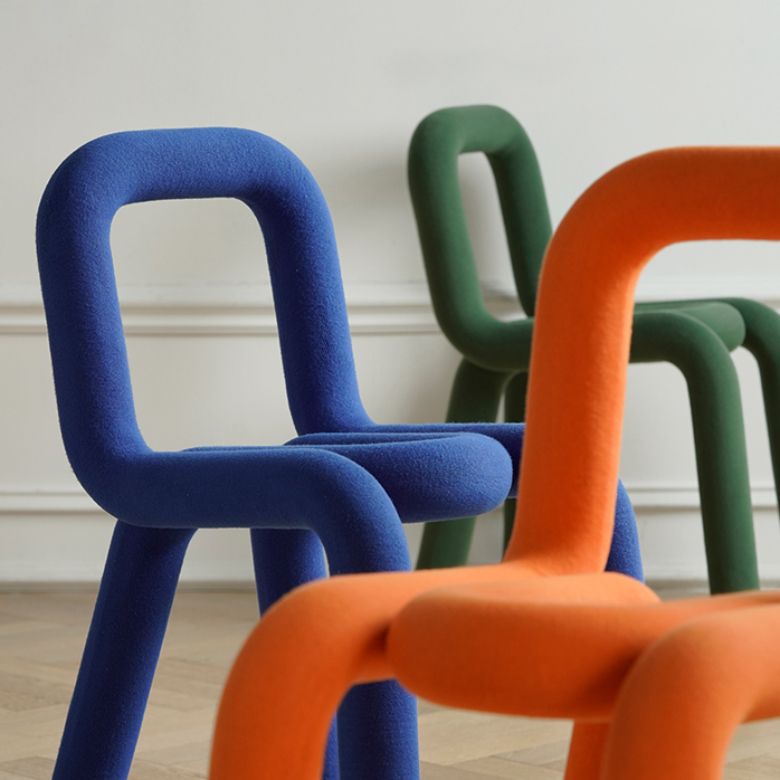 Modern Style Side Chair Open Back Indoor Dining Chair for Home