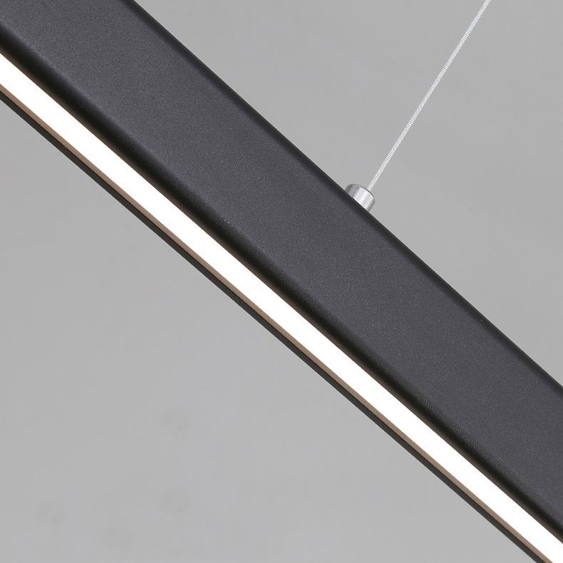 Modern Hanging Ceiling Light 1 Light Pendant Lighting Fixtures in Black Finish
