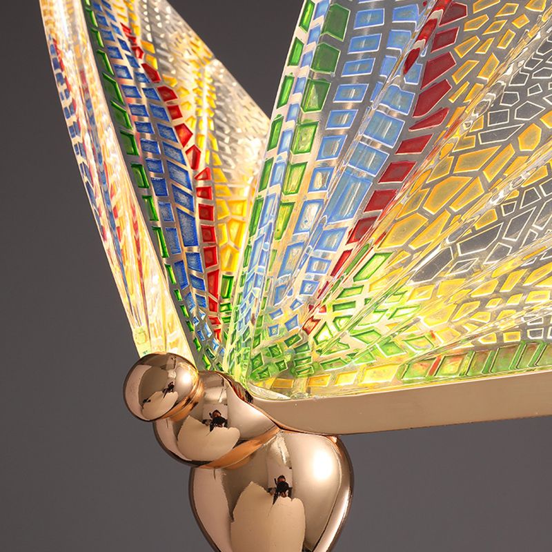 Métal Butterfly Shade Hanging Lights Modern Style 1 Light Hanging Mount Fixture For Dining Room