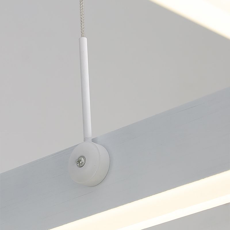 Moderne kroonluchters voor eetkamer Meerdere vierkanten Opgebroken verlichtingsarmaturen voor woonkamer