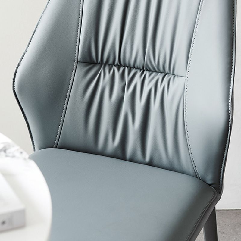 Faux Leather Kitchen Dining Chairs Contemporary Wingback Side Chairs