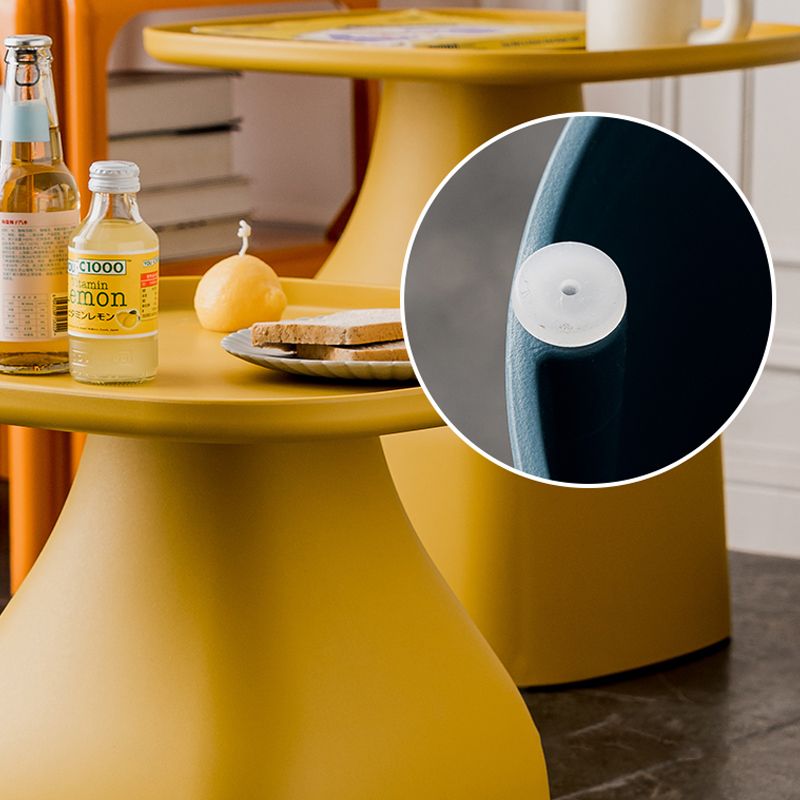 Plastic End Table Set Pedestal Tray Top Side Table for Bedroom