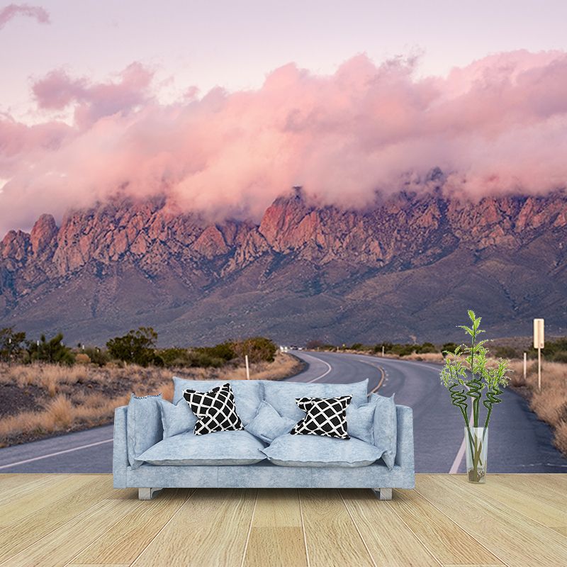 Environmental Wall Mural Wallpaper Highway Living Room Wall Mural