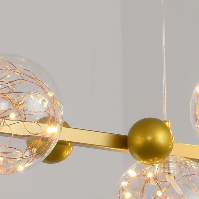 Globe Wall Lighting Modern Glass 8 Lights Rustic Wall Sconces for Kitchen