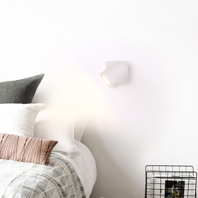 Modern Minimalist Minimalist Cilindro Accensione montata in metallo 1 Lampada da parete leggera