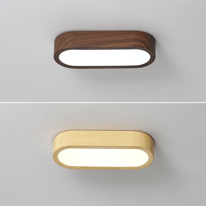 Modern Metal Flush Mount Geometric Shape Ceiling Lamp with Acrylic Shade for Passage