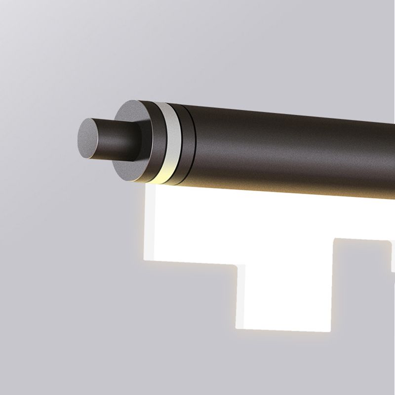 Idee di illuminazione dell'isola lineare moderna lampadario metallo 1 luci isola luminosa per sala da pranzo