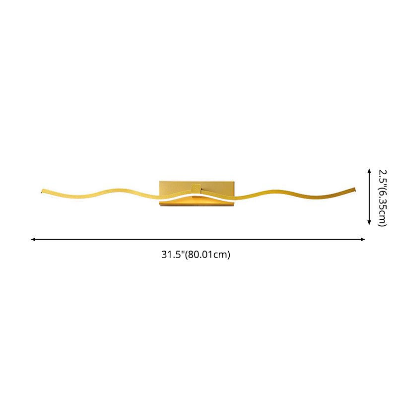 Semplicità contemporanea ondeggiando lampadaria vanità apparecchi di illuminazione acrilica per il bagno