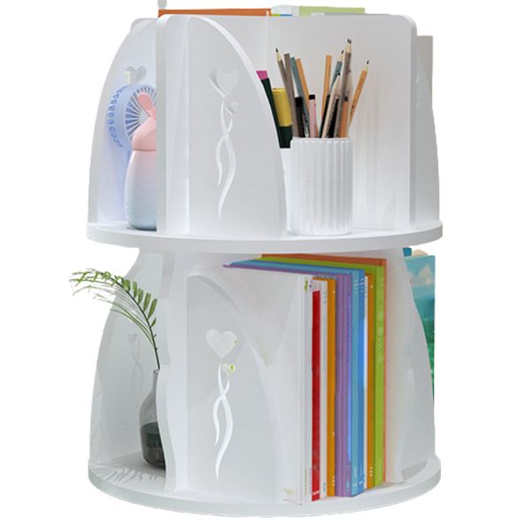 Engineered Wood Shelf Bookcase Contemporary Bookshelf for Office