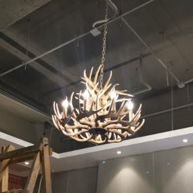 Lustre de corne fausse lustre
