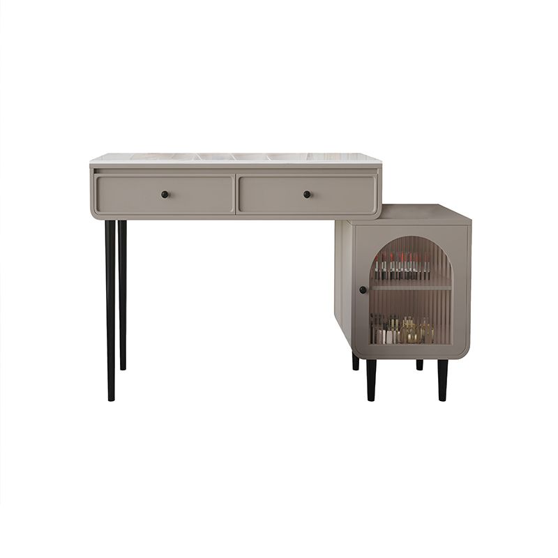 2 Storage Drawers Makeup Vanity Desk Table Solid Wood Vanity